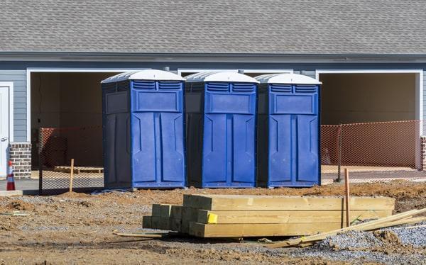Portable construction toilets
